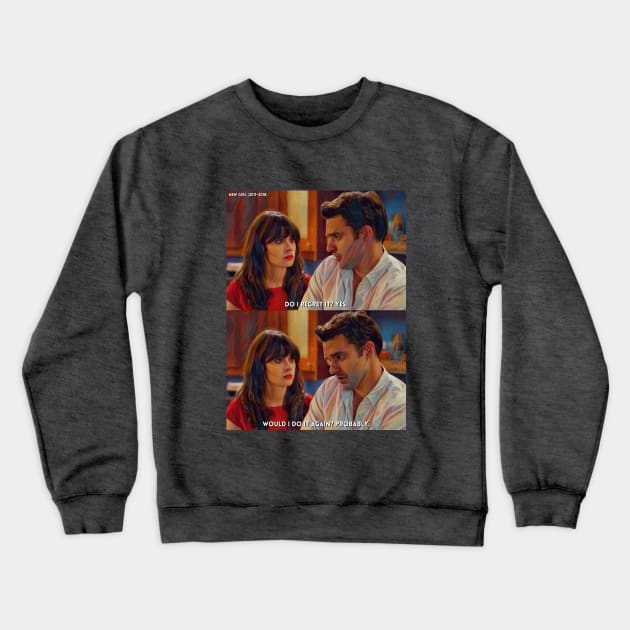 Do It Again | New Girl (2011-2018) TV Series Digital Fan Art Crewneck Sweatshirt by Sentiment et al.